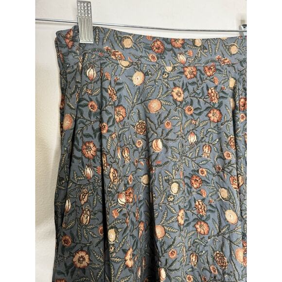 NWT Joyfolie Mia Joy Cala Maxi Skirt Teal Vine Print Size Small - Picture 5 of 8
